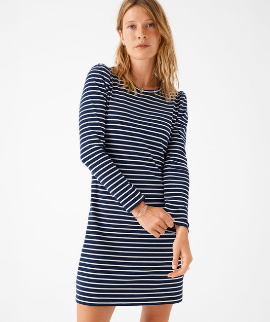 Vineyard Vines Deluxe Puff-Sleeve Mini Dress