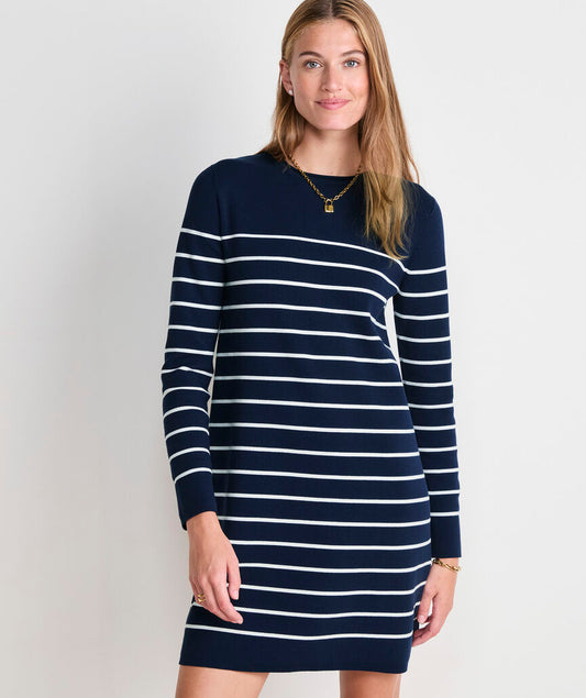 Vineyard Vines Katie Cotton Rollneck Sweater Dress