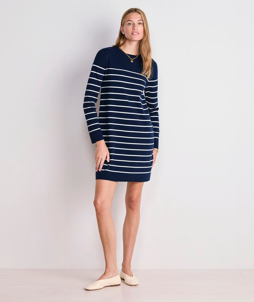 Vineyard Vines Katie Cotton Rollneck Sweater Dress