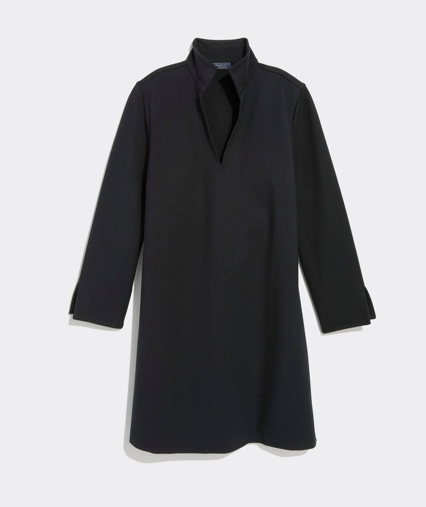 Vineyard Vines Blythe Ponte Dress Jet Black / L Vineyard Vines Blythe Ponte Dress Jet Black / L