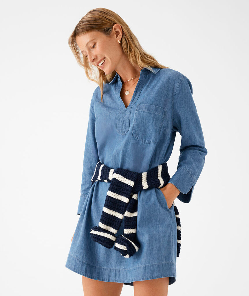 Vineyard Vines Margo Chambray Shirtdress