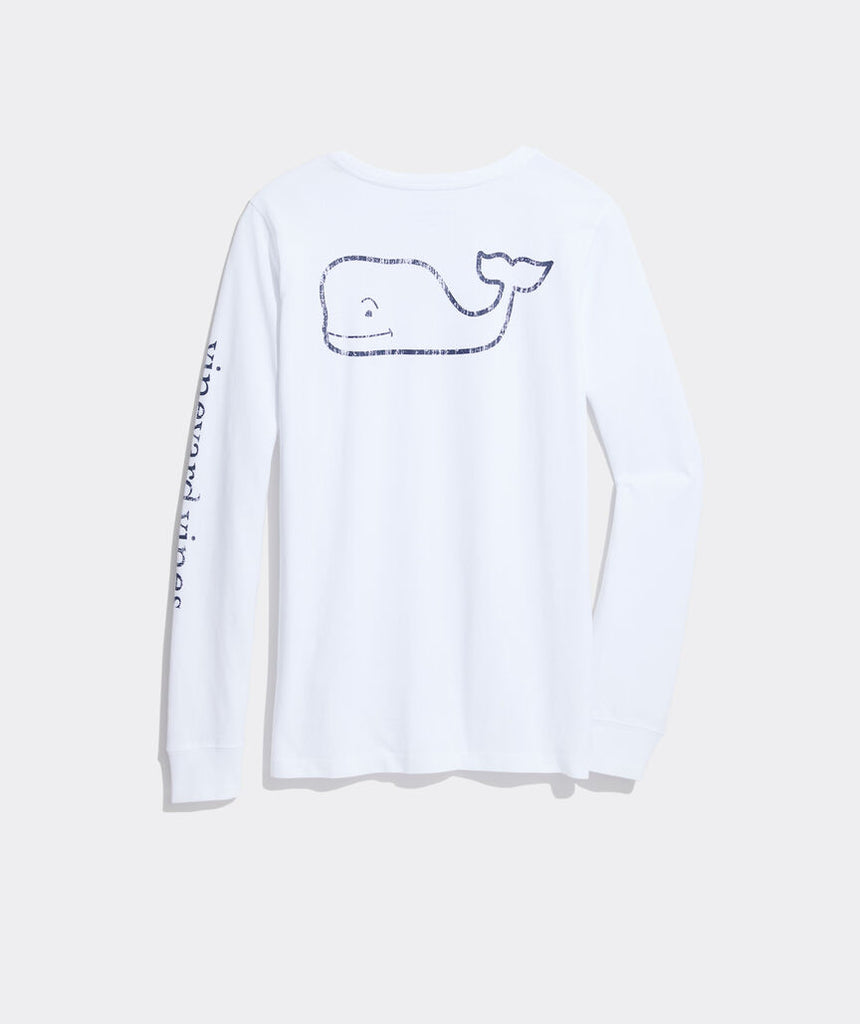 Vineyard Vines Vintage Whale Long-Sleeve Pocket Tee