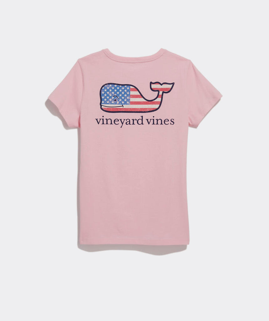 Vineyard Vines Flag Whale Short-Sleeve Pocket Tee