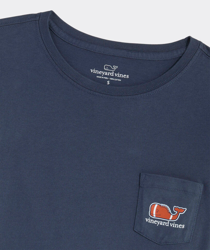 Vineyard Vines Tailgating Icons Whale Fill Long-Sleeve Pocket Tee