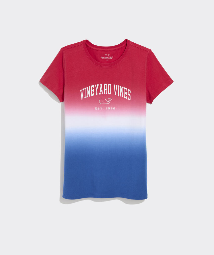 Vineyard Vines Dip-Dyed Heritage Arch Logo Short-Sleeve Tee