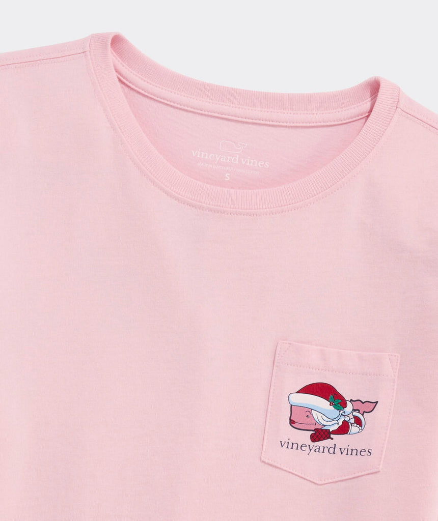 Vineyard Vines Women's Mrs. Claus Whale Bakeshop Long-Sleeve Pocket Tee