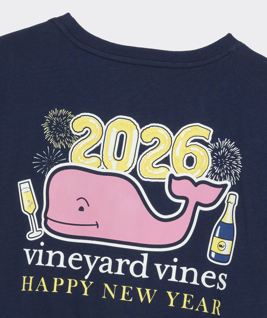 Vineyard Vines Women's 2026 New Year's Eve Whale Long-Sleeve Pocket Tee