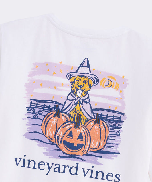 Vineyard Vines Women's Pumpkin Patch Pup Long-Sleeve Pocket Tee