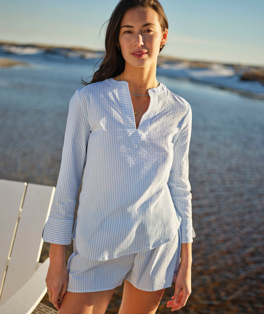 Vineyard Vines Harbor Seersucker Seaside Shorts