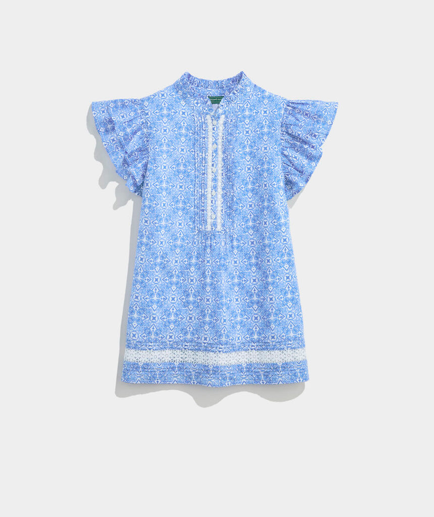 Vineyard Vines Adare Lace Inset Top