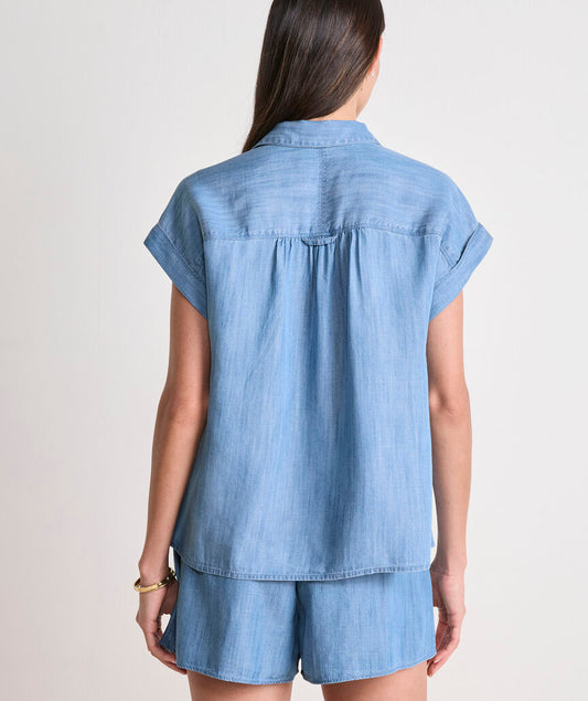 Vineyard Vines Margo Chambray Top