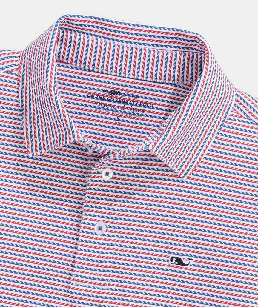 Vineyard Vines Boys Printed Sankaty Performance Polo