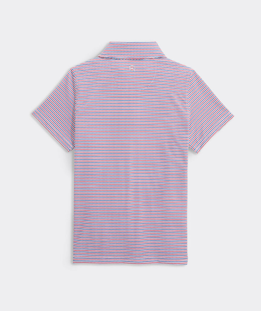 Vineyard Vines Boys Printed Sankaty Performance Polo