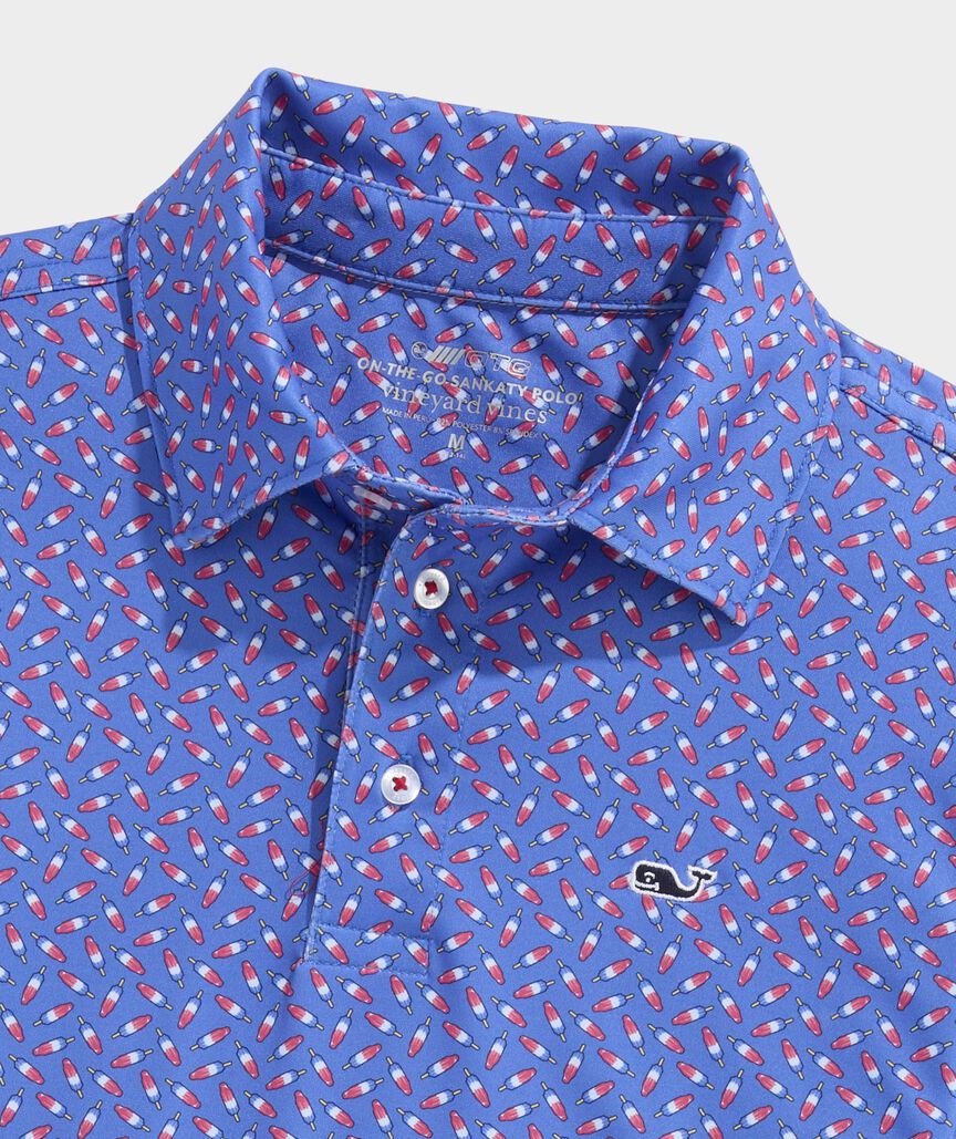 Vineyard Vines Boys Printed Sankaty Performance Polo