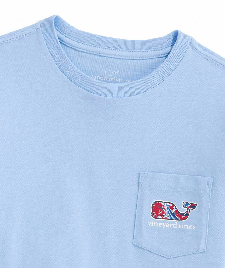 Vineyard Vines Boys’ Bone Fishing Whale Short-Sleeve Pocket Tee