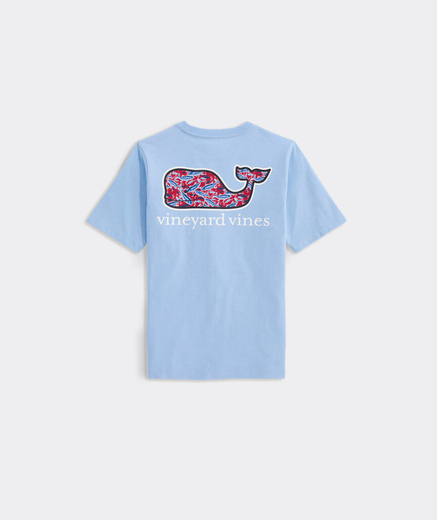 Vineyard Vines Boys’ Bone Fishing Whale Short-Sleeve Pocket Tee