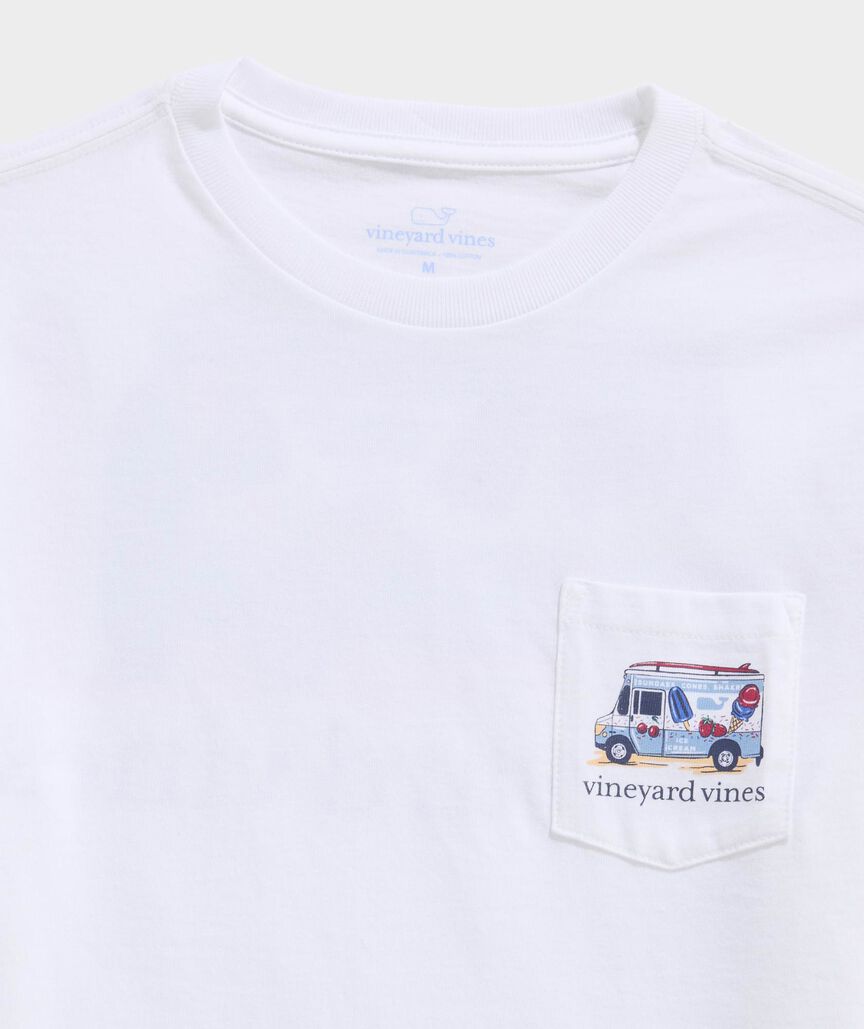 Vineyard Vines Boys' Ice Cream Surf Truck Short-Sleeve Pocket Tee