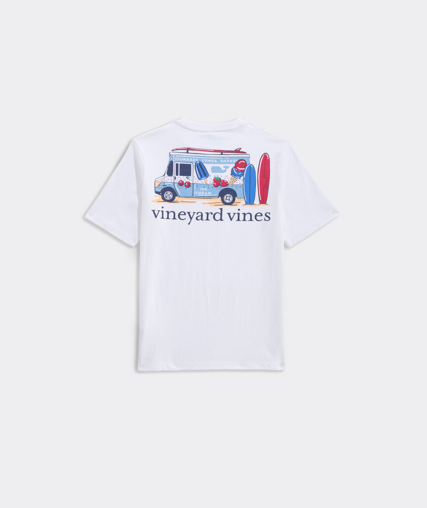 Vineyard Vines Boys' Ice Cream Surf Truck Short-Sleeve Pocket Tee