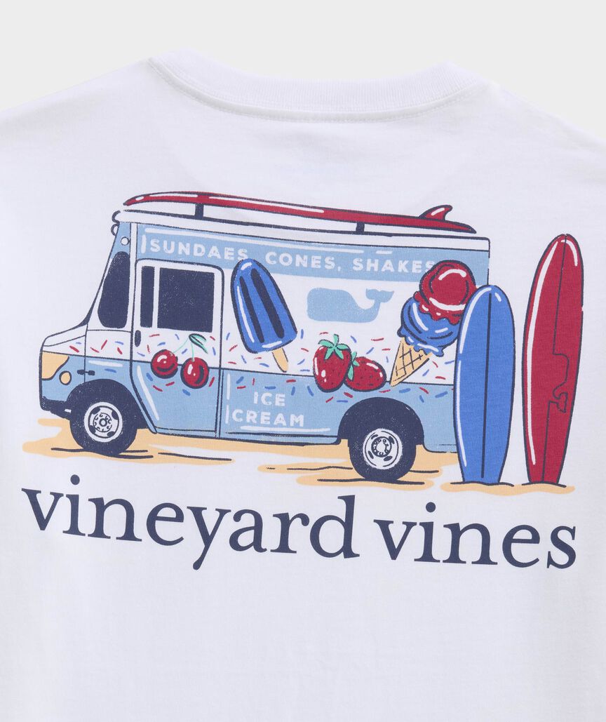 Vineyard Vines Boys' Ice Cream Surf Truck Short-Sleeve Pocket Tee