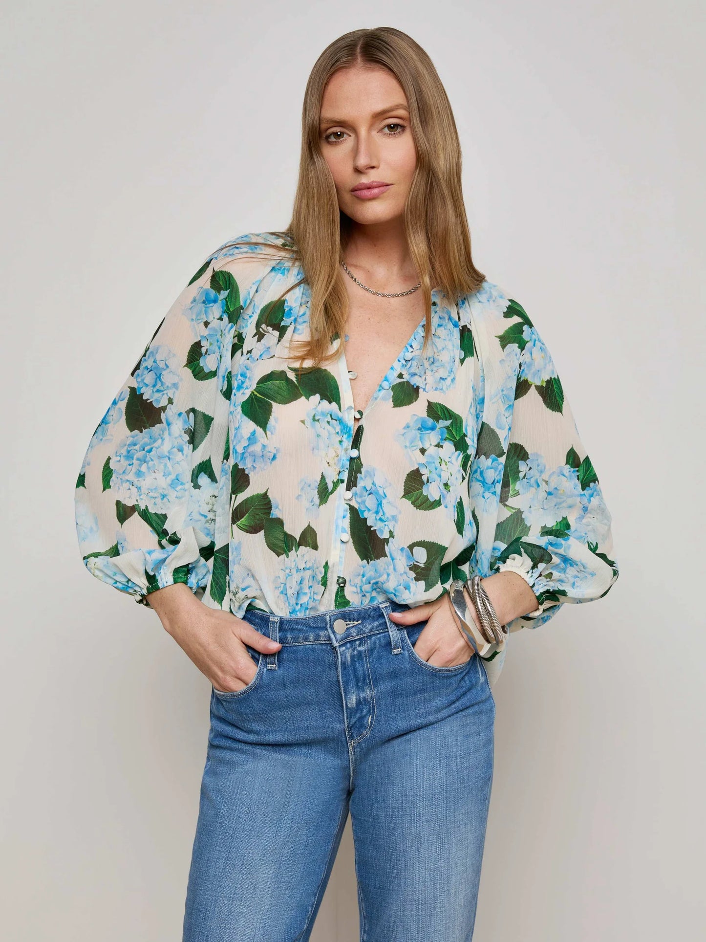 L'Agence Teagan Blouse