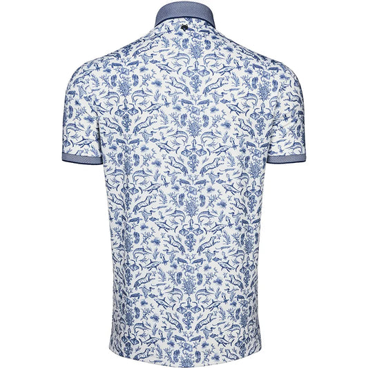 Greyson Coral Curiosities Polo