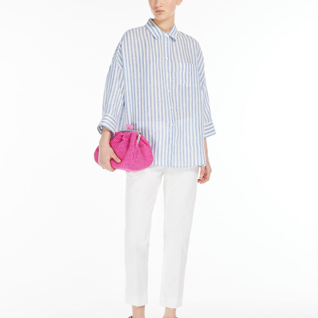 Max Mara Cecco Cotton Gabardine Trousers