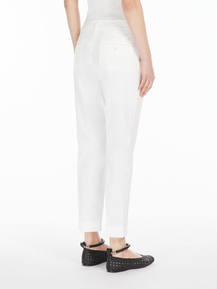 Max Mara Cecco Cotton Gabardine Trousers