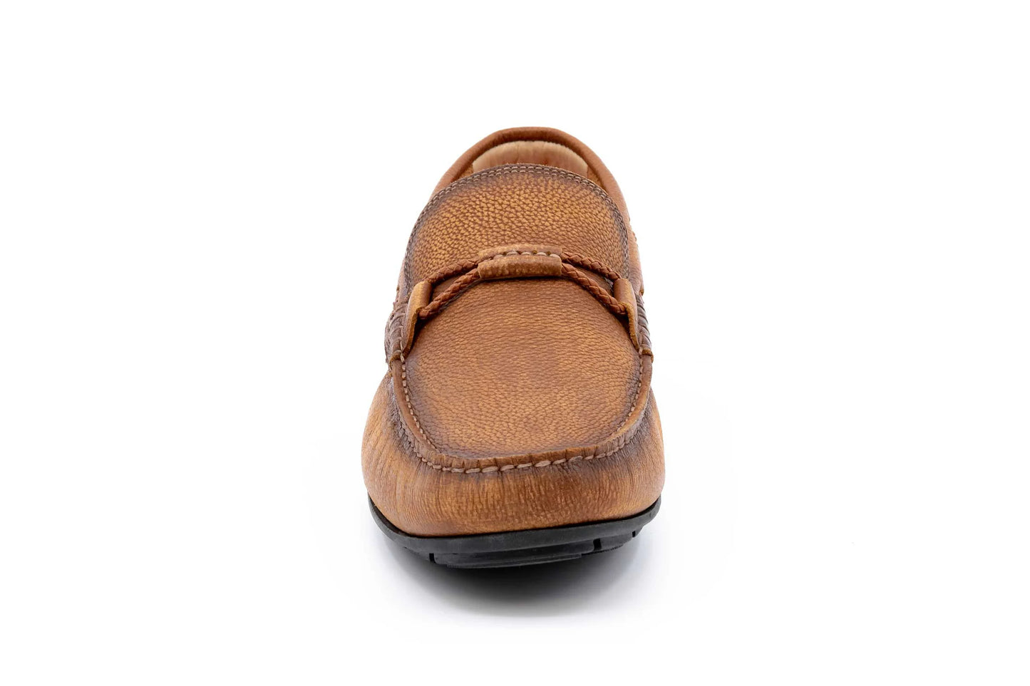 Martin Dingman Bermuda Pebble Grain Braided Bit Loafer