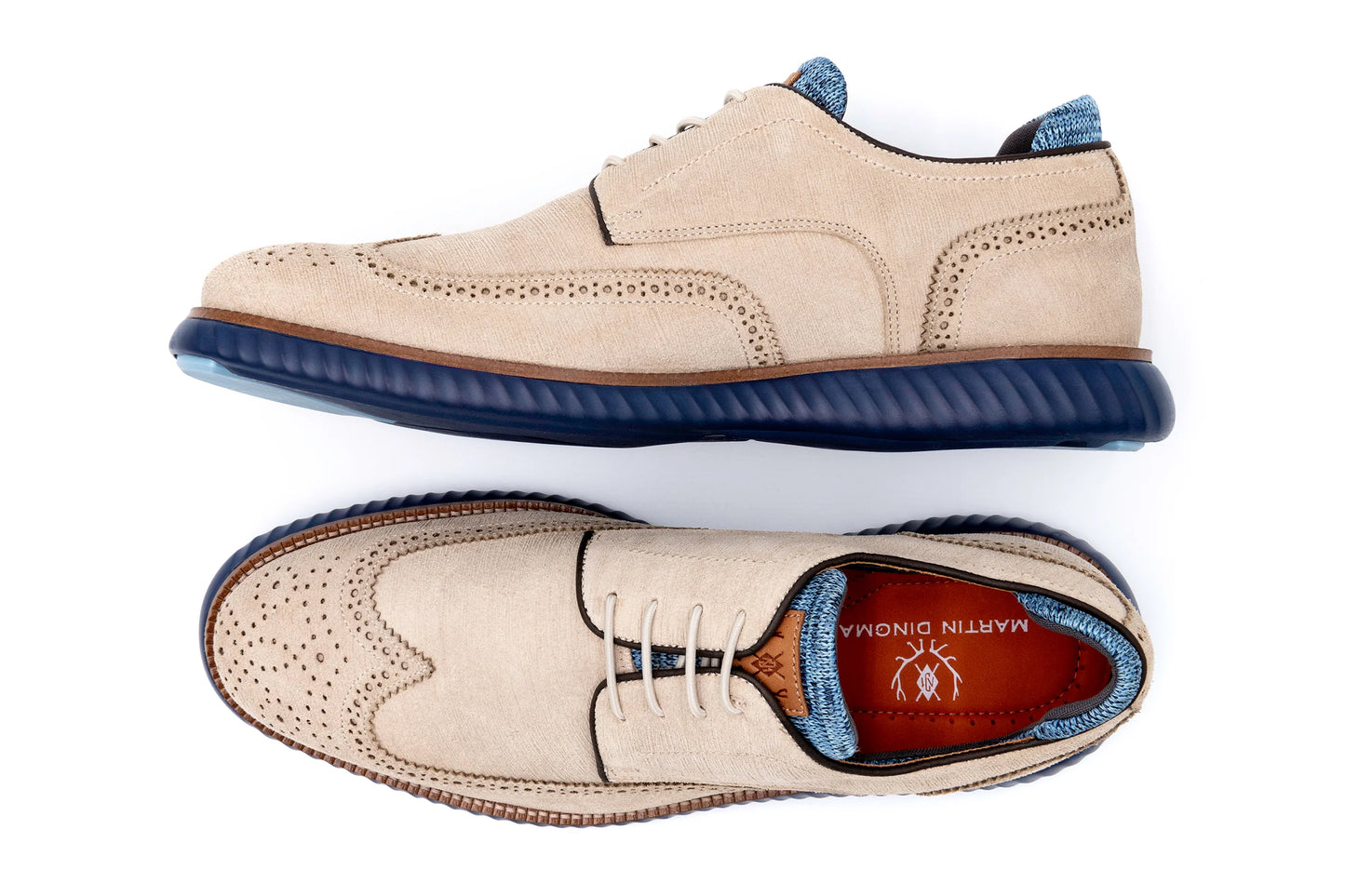 Martin Dingman Countryaire Suede Wingtip Shoe