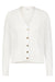 Minnie Rose Cotton Frayed Cable Cardigan