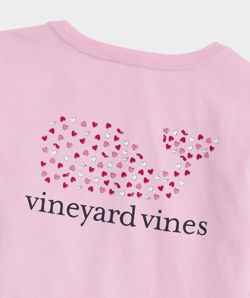 Vineyard Vines Girls' Hearts And Whales Long-Sleeve Pocket Tee