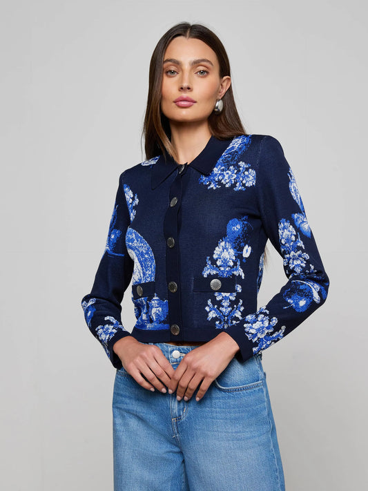 L'Agence Osiris Jacquard Cardigan