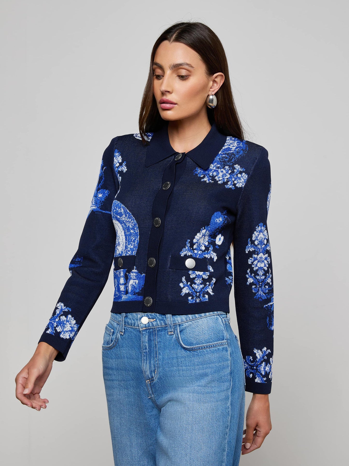 L'Agence Osiris Jacquard Cardigan