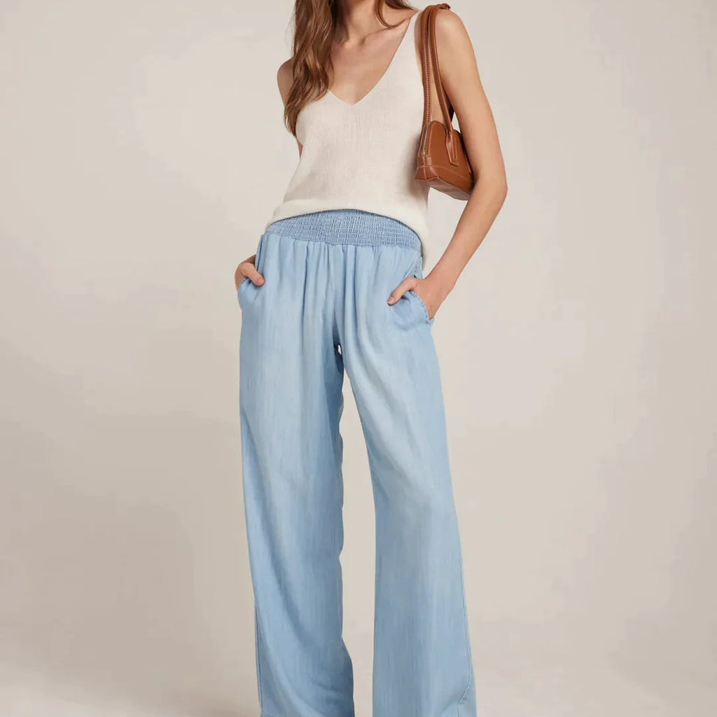 Bella Dahl Smocked Waist Wide Leg Pants