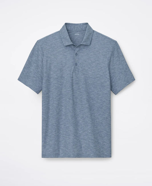 Orchard & Broome Bayard Slub Stripe Cotton Polo