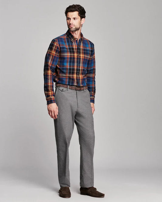 Billy Reid Micro Block Plaid Tuscumbia Shirt