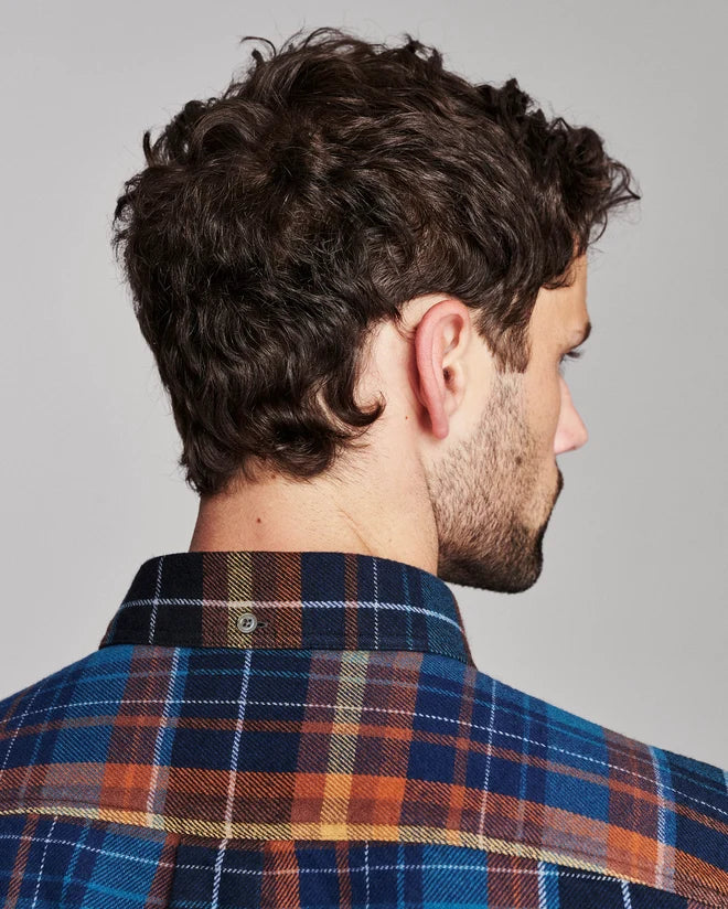 Billy Reid Micro Block Plaid Tuscumbia Shirt