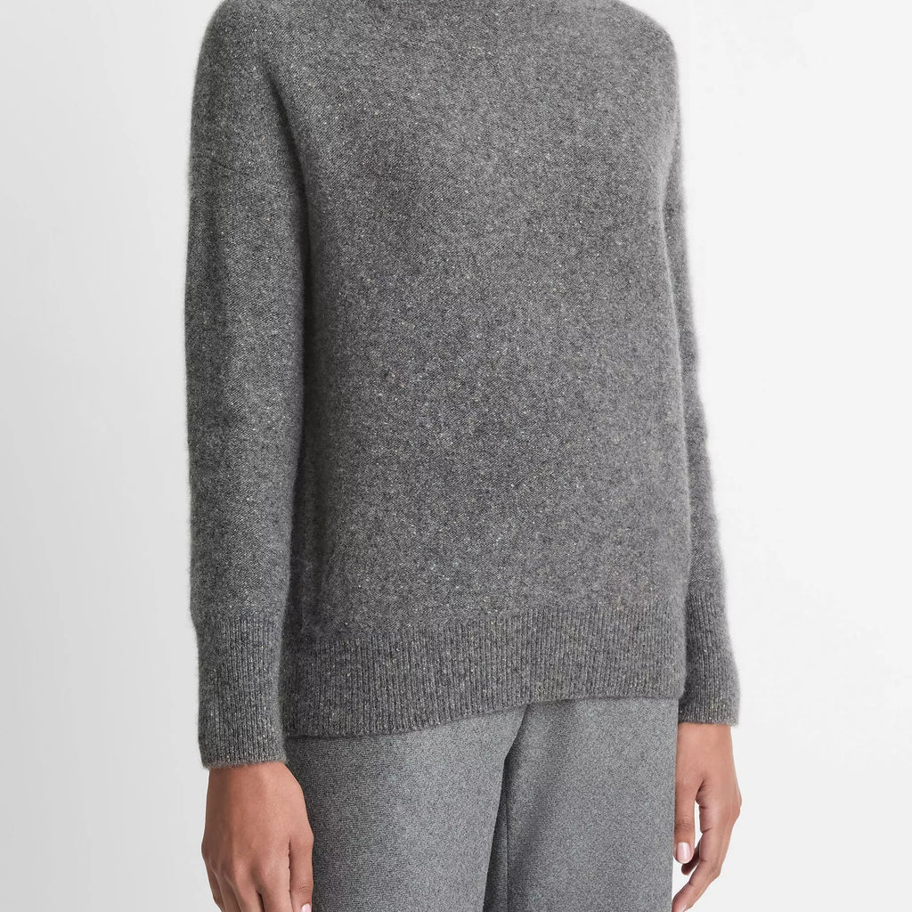 Vince Donegal Cashmere Funnel-Neck Sweater