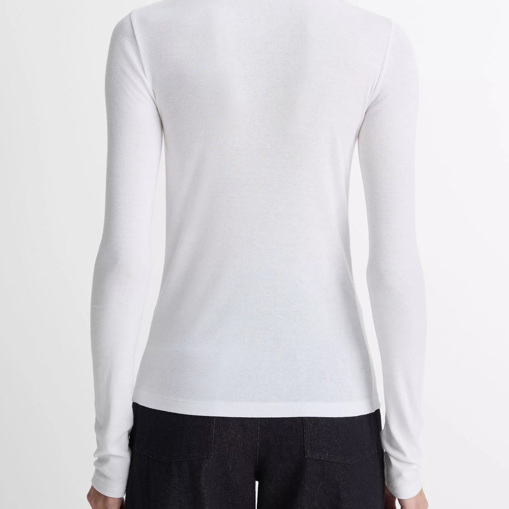 Vince Essential Pima Cotton-Blend Long-Sleeve T-Shirt