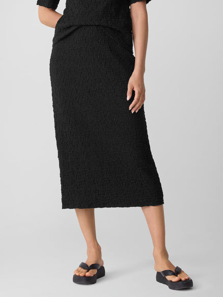 Eileen Fisher Bubble Jacquard Pencil Skirt