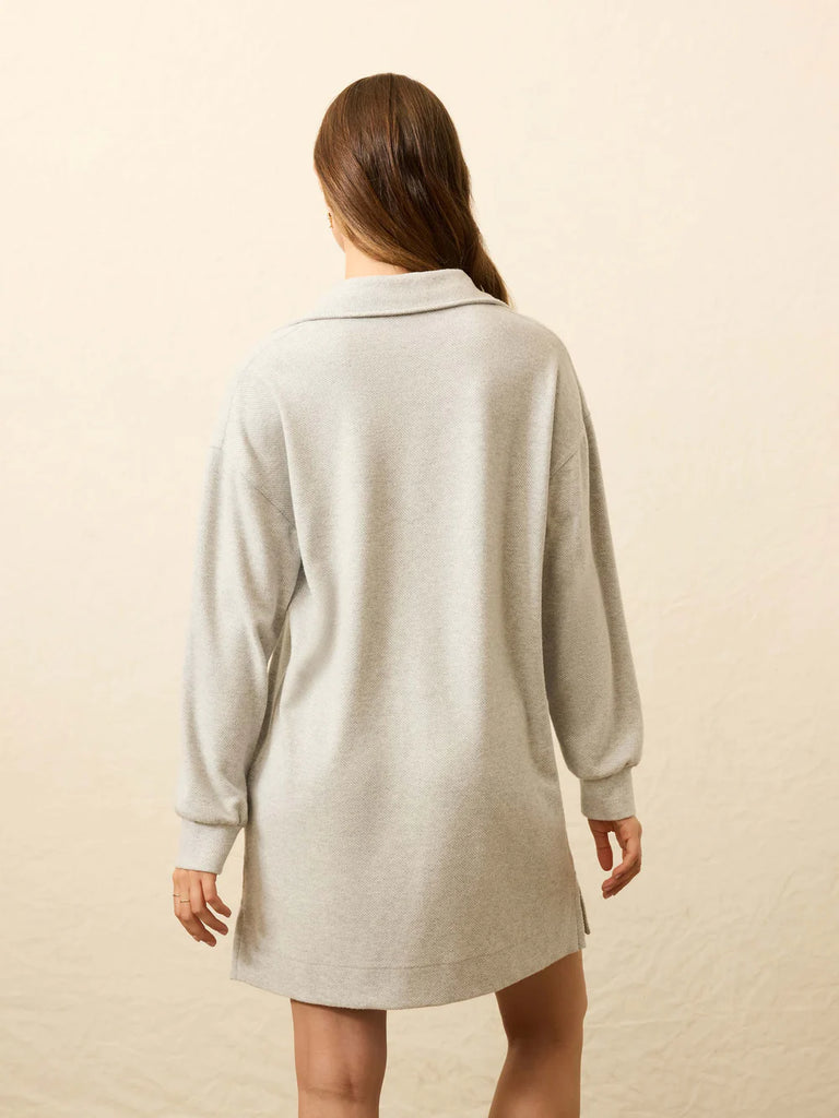 Faherty Legend™ Sweater Hudson Dress - Heathered Black Twill