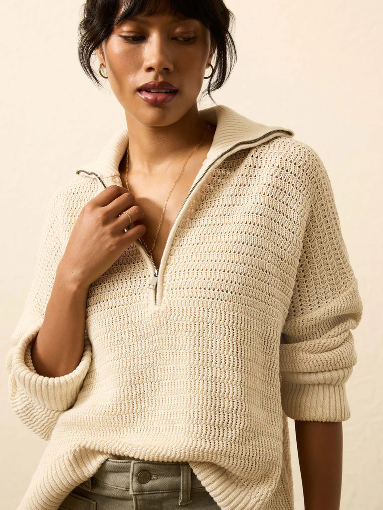 Faherty Miramar Linen Quarter Zip