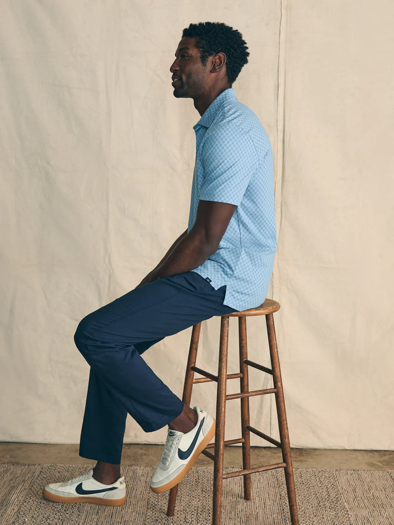 Faherty Movement™ Short-Sleeve Pique Polo Shirt