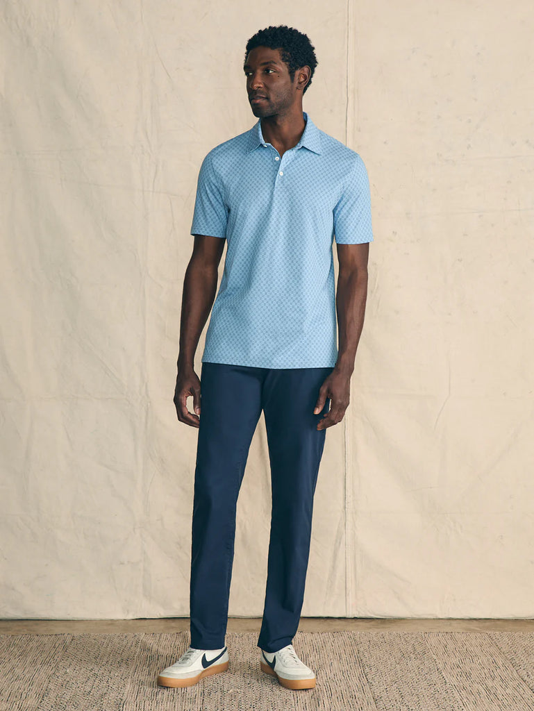 Faherty Movement™ Short-Sleeve Pique Polo Shirt