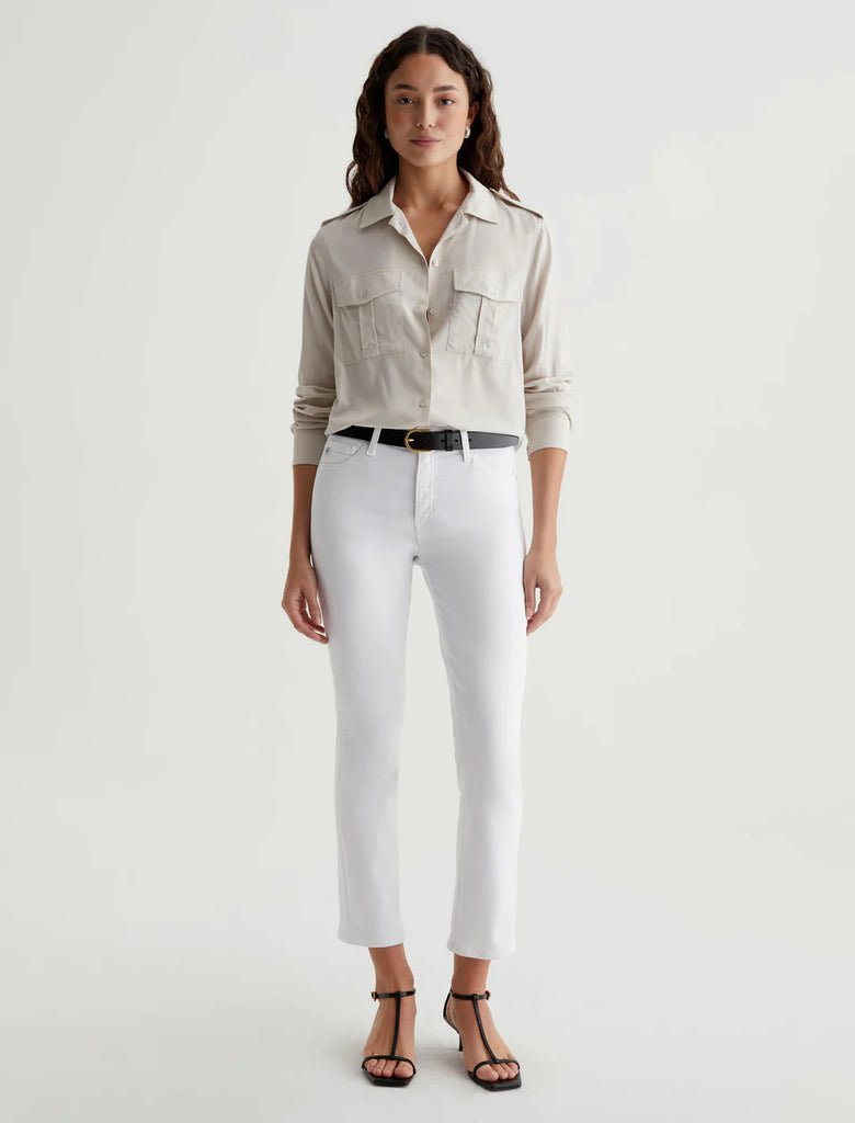 AG Mari Crop Mid-Rise Slim Straight Jean