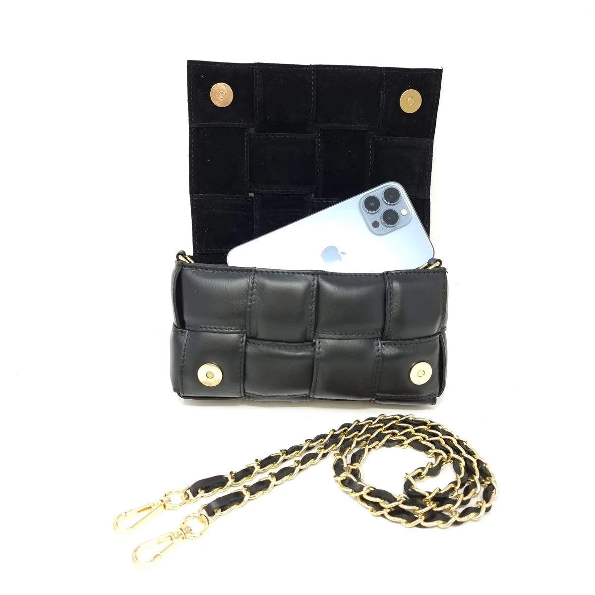German Fuentes Leather Quilted Bag