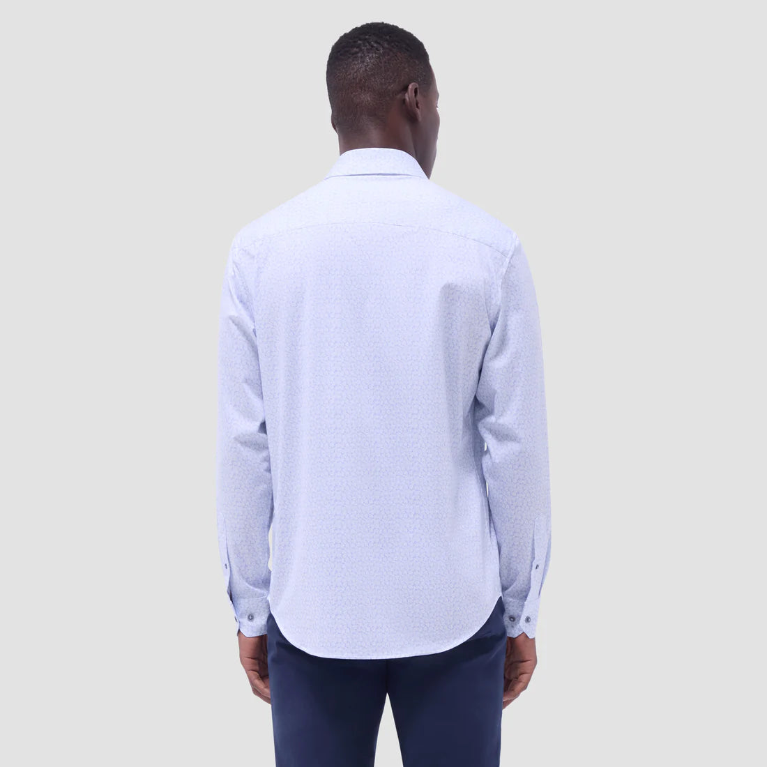 Bugatchi James Leaf Print OoohCotton® Shirt