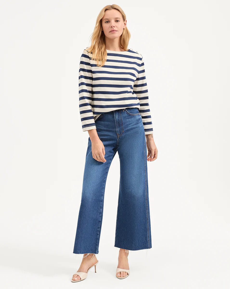 Veronica Beard Hovey Striped Top