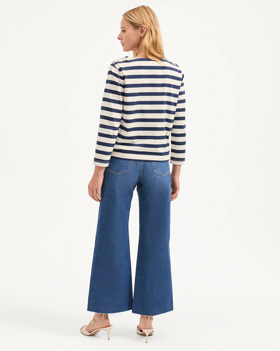Veronica Beard Hovey Striped Top