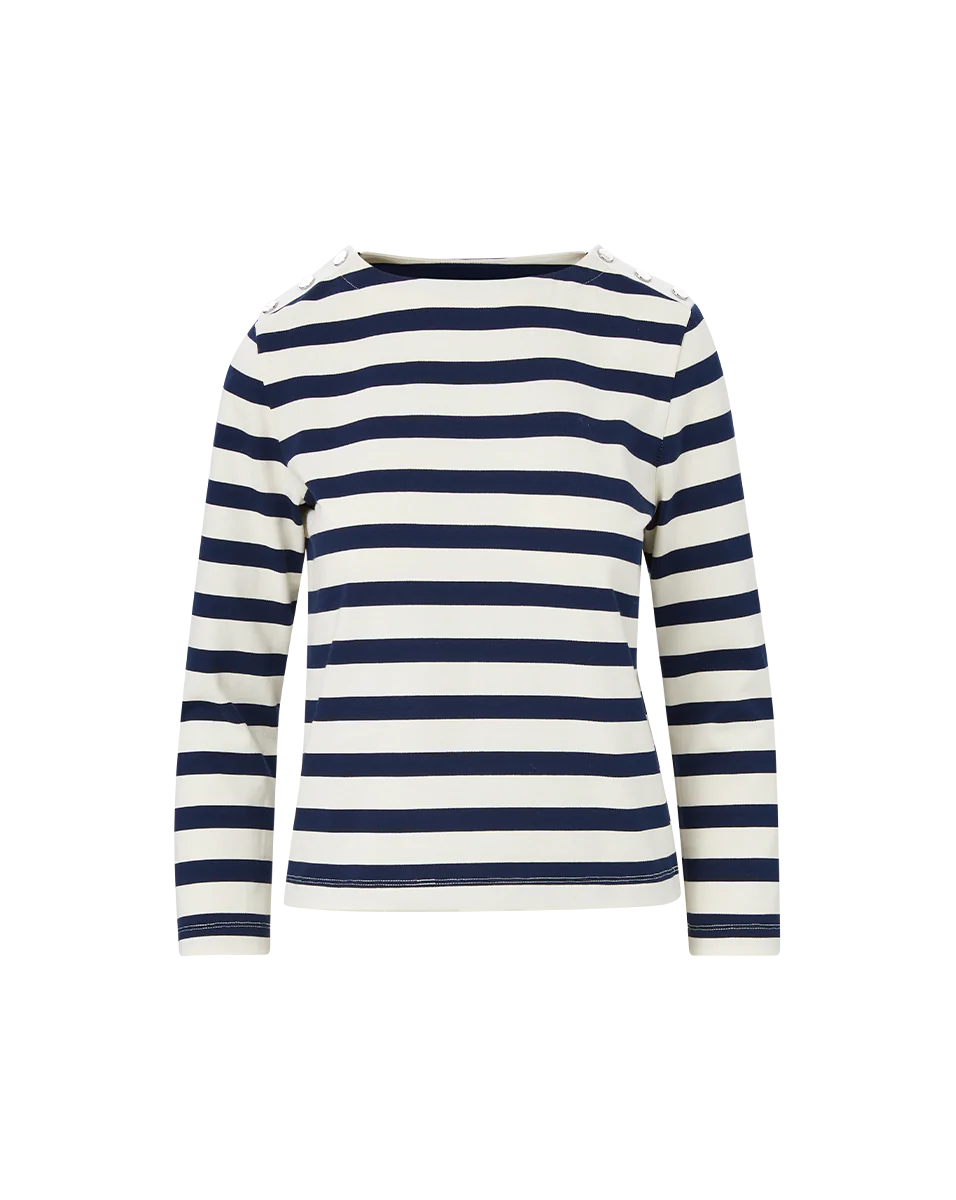 Veronica Beard Hovey Striped Top